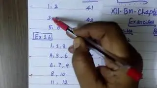 12-BM-Ex 2.1 to Ex-2.7 ] Play list # links given  # Gomathi maths # Chapter 2