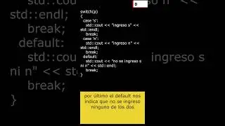 Tips rapidos en C++ / switch parte #2   