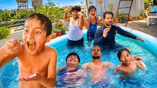 Kids Pool Challenge in Summer | Family Fun Video✅