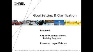 City and County Solar PV Training Program: Module 1