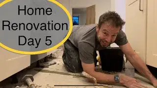 Electrical work, painting and floor laying at the new home