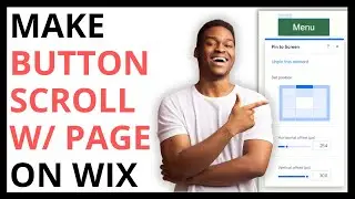 How to Make a Button Scroll With Page on Wix [QUICK GUIDE]