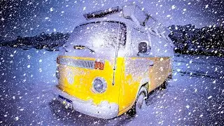 Solo Winter Camping - Surviving Freezing Conditions in a Van