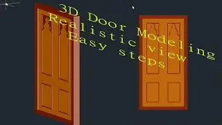 How to create door in autocad 3d