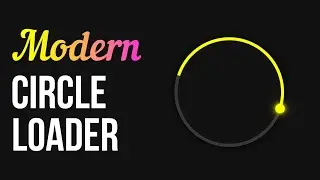 Modern Circle Loader HTML CSS