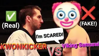 KWONKICKER vs Viking Samurai: FIGHT CHALLENGE CANCELLED! | VS SCARED Of KWONKICKER Red Chucks & AJ
