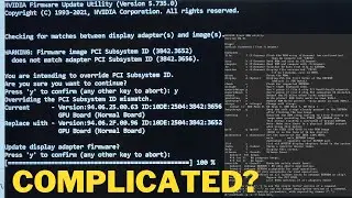 My attempt at Nvidia bios flashing!!