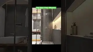 3ds Max, Vray, Phoenix, Mimar, İç Mimar, Banyo Animasyon