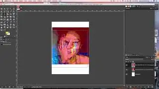 Human Identity using hue chrome and opacity with gimp