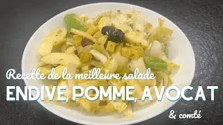 RECETTE | la MEILLEURE salade : endive, pomme, avocat, comté et une vinaigrette magique !