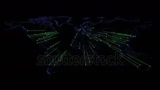 stock footage global cyber attack to a single victim computer virus or internet system hacking
