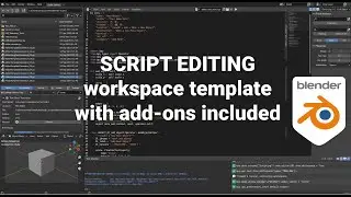 Script Editing workspace for Blender Text Editor - POC