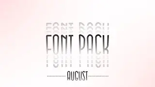 Top 50 Font Pack ( August ) | Free to use | Graphics | Gaming | Editors