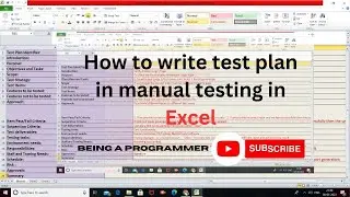 How to write test plan in manual testing with example | How to write test plan in software testing