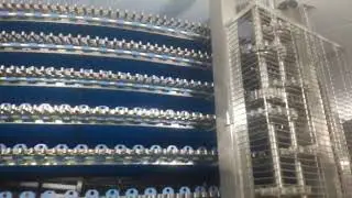 ПНР линии шоковой заморозки блинов и оладиев 600 кг/час