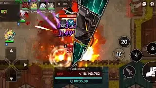 Guardian Tales - Dark Ranged vs Invader Commander Lv100 (Guild Raid)