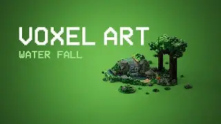 Waterfall - Voxel Art