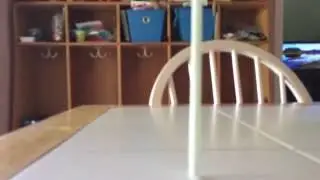 Straw falling over