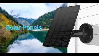 Solar Panel for Wireless Outdoor Security Camera，5V 3.5W Micro USB Solar panel