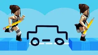 DRAW THE COURSE AND PASS THE OBSTACLE!!😲Roblox Doodle Obby
