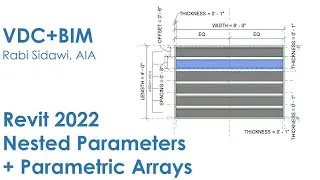Revit 2022 Nested Parameters + Parametric Arrays 4K