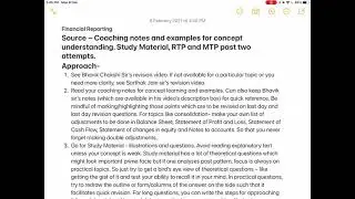 FR - How to score good marks in CA Final Financial Reporting.