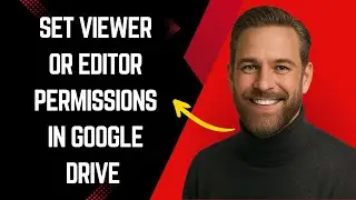 How To Set Viewer Or Editor Permissions In Google Drive   Easy! Google Drive Tutorial For Beginners