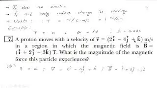 87. Exercise and Examples of Magnetic field and Force | Applied Physics