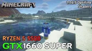 Minecragt 1.16.5 OptiFine + Shaders | GTX 1660 Super + Ryzen 5 5500 | 1080p