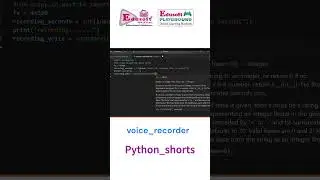 LEARN HOW TO MAKE VOICE RECORDER BY USING PYTHON.