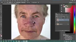 Làm mịn da, xóa nếp nhăn với Photoshop - 1