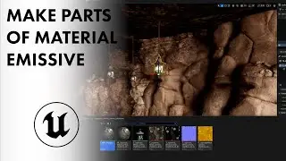 UE5.2 - Make part of your material EMISSIVE