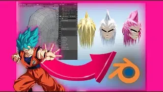 Make a Dragon Ball character part 1(Head)-Timelapse