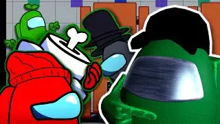 Green Imposter Reacts to Among Us Logic | Cartoon Animation
