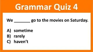English Grammar Quiz 4 | Can you Pass? ✅