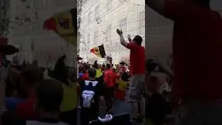 Supporter Belge à Moscou pour la coupe de monde 2018, Belgian Red Devils (23 juin, Russie)