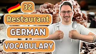 32 German words to know when eating at a restaurant in Germany - learn German with a German