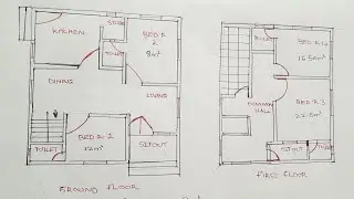 4 ബെഡ്‌റൂം വരുന്ന ഇരുനില വീട് -1897 square feet.