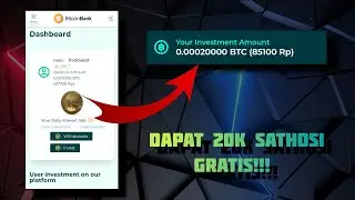 Website Mining Bitcoin Gratis | langsung Dapat 20K Sathosi Setara Dengan Rp.85.000