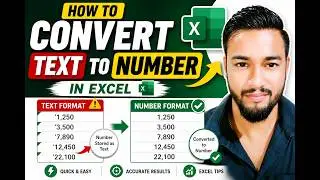 How to convert Text to Number Format Excel