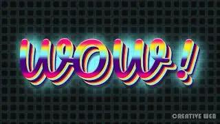 🌈 WOW! Create This Colorful Layered 3D Rainbow Text Effect in Photoshop! 🔥