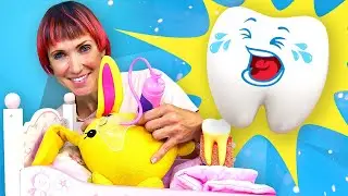 Andiamo dal dentista con Lucky giocattolo! Video per bambini con i giochi di Una mamma per Lucky