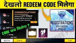 FREE FIRE PRO LEAGUE REDEEM CODE ? | FREE FIRE NEW REDEEM CODE | PRO LEAGUE WINTER
