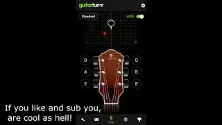 THE EASY WAY to tune a guitar a half step down with Guitar Tuna!