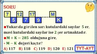 Diziler “Aritmetik Diziler “   “Ardışık Sayılar”   Dikkat etmemiz gereken güzel soru💥💥💥#TYT-AYT#
