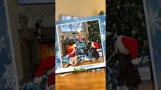 Holiday family photo expectation VS reality! Can you relate? 😳😂