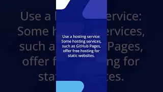 How to create a website for free?