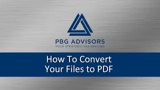 How To Convert Your Files to PDF