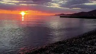 Красивое видео, вечернее море . Релакс.  .