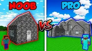 Minecraft NOOB vs. PRO: MODERN BEDROCK HOUSE in Minecraft! AVM Shorts Animation